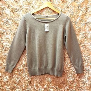 NWT 🤎💛 CHERIE Bliss Beige Sweater Top Size M